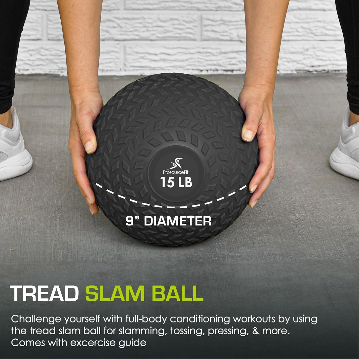 ProsourceFit Slam Medicine Balls for Strength and Conditioning - Available in Various Weights - Ideal for Cardio and Core Workouts