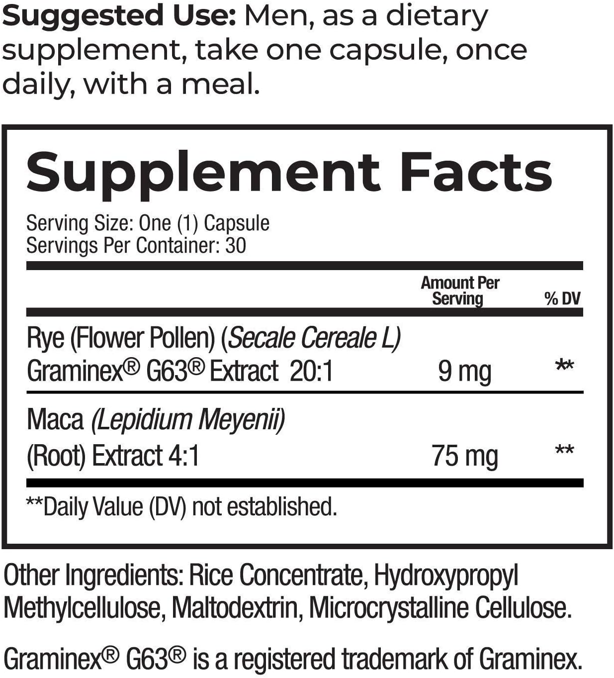 Prosta-Rye Natural Prostate Supplement for Men - 4 Bottles, 120 Capsules - Supports Enlarged Prostate, Frequent Urination & Overactive Bladder