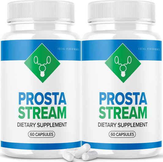 Prosta Stream Prostate Supplement (2 Pack) for Ideal Performance - 120 Capsules