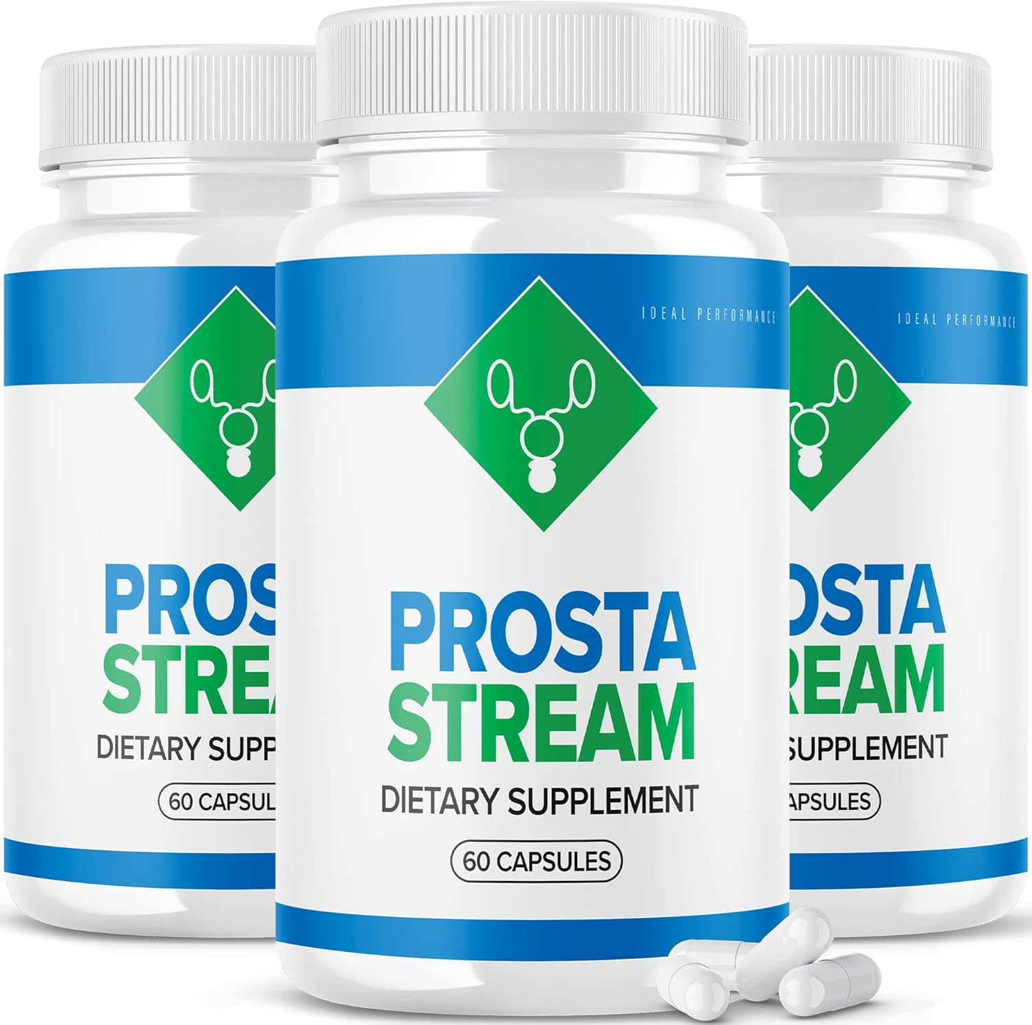 Prosta Stream Prostate Supplement Pills (180 Capsules) - Ideal Performance 3 Pack