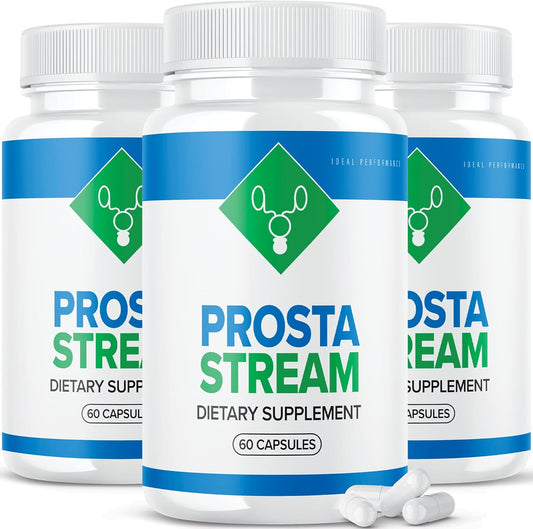 Prosta Stream Prostate Supplement Pills (180 Capsules) - Ideal Performance 3 Pack
