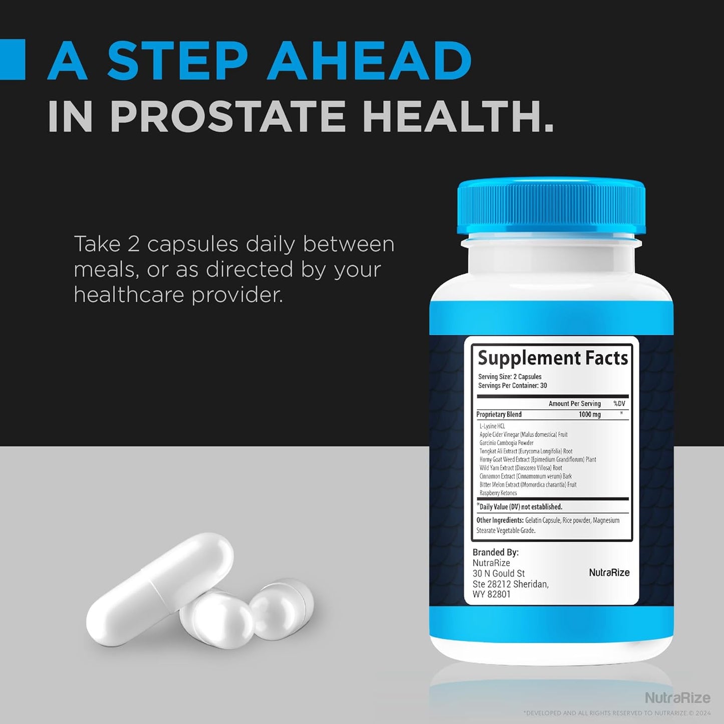 Prosta2Care Capsules - Premium Formula for Prostate Health Support (60 Capsules)