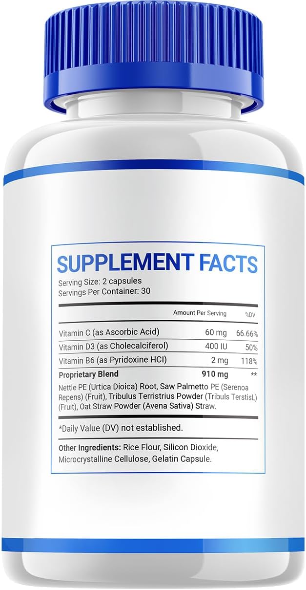 Prostabiome Prostate Supplement for Men - Advanced Energy Pills with Bladder Control - Health Supplement for Men - 180 Capsules (3 Pack)