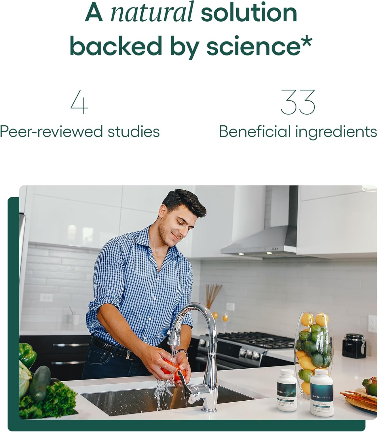 ProstaCaid: Men's Prostate Health Supplement with Saw Palmetto, Berberine, Turmeric, Quercetin, Mushrooms - Supports Detox & Immune System - 120 Capsules