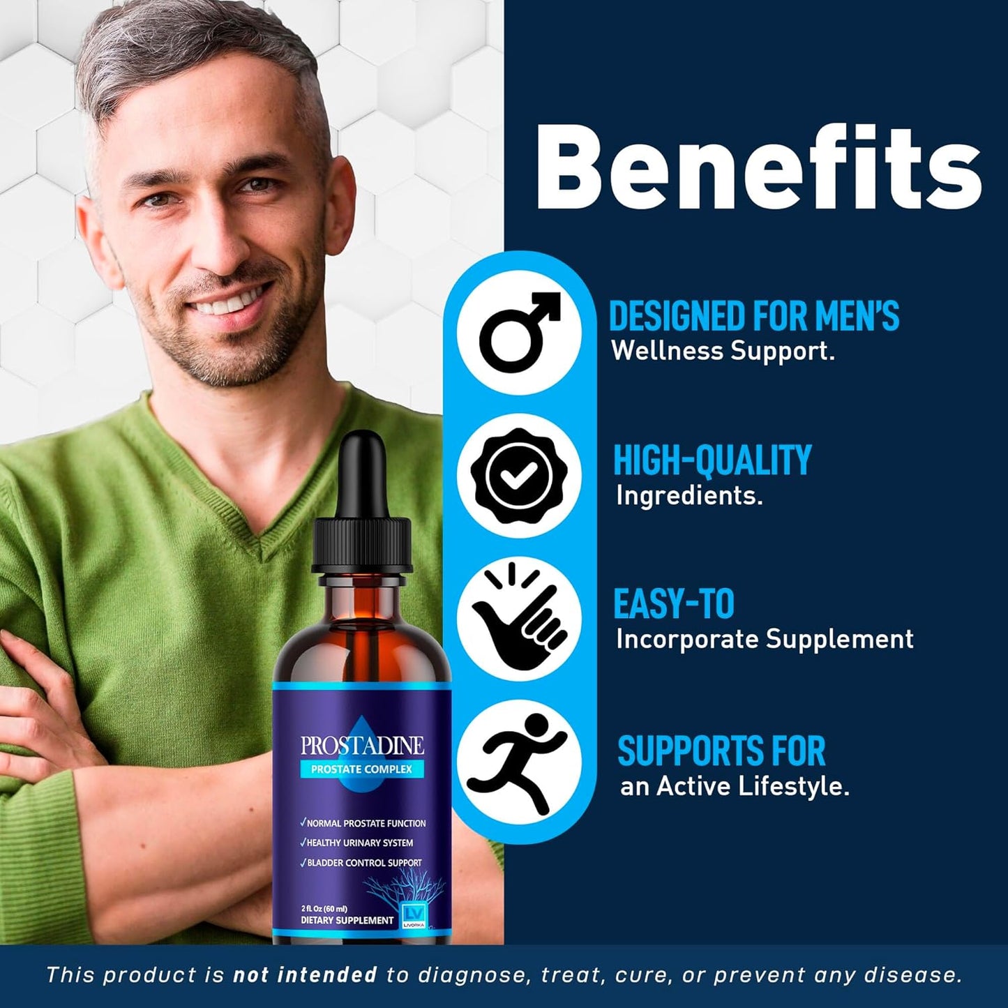 Prostadine Drops by LIVORKA - 3 Pack with Advanced Formula for Prostate Health - 2024 Update and Reviews