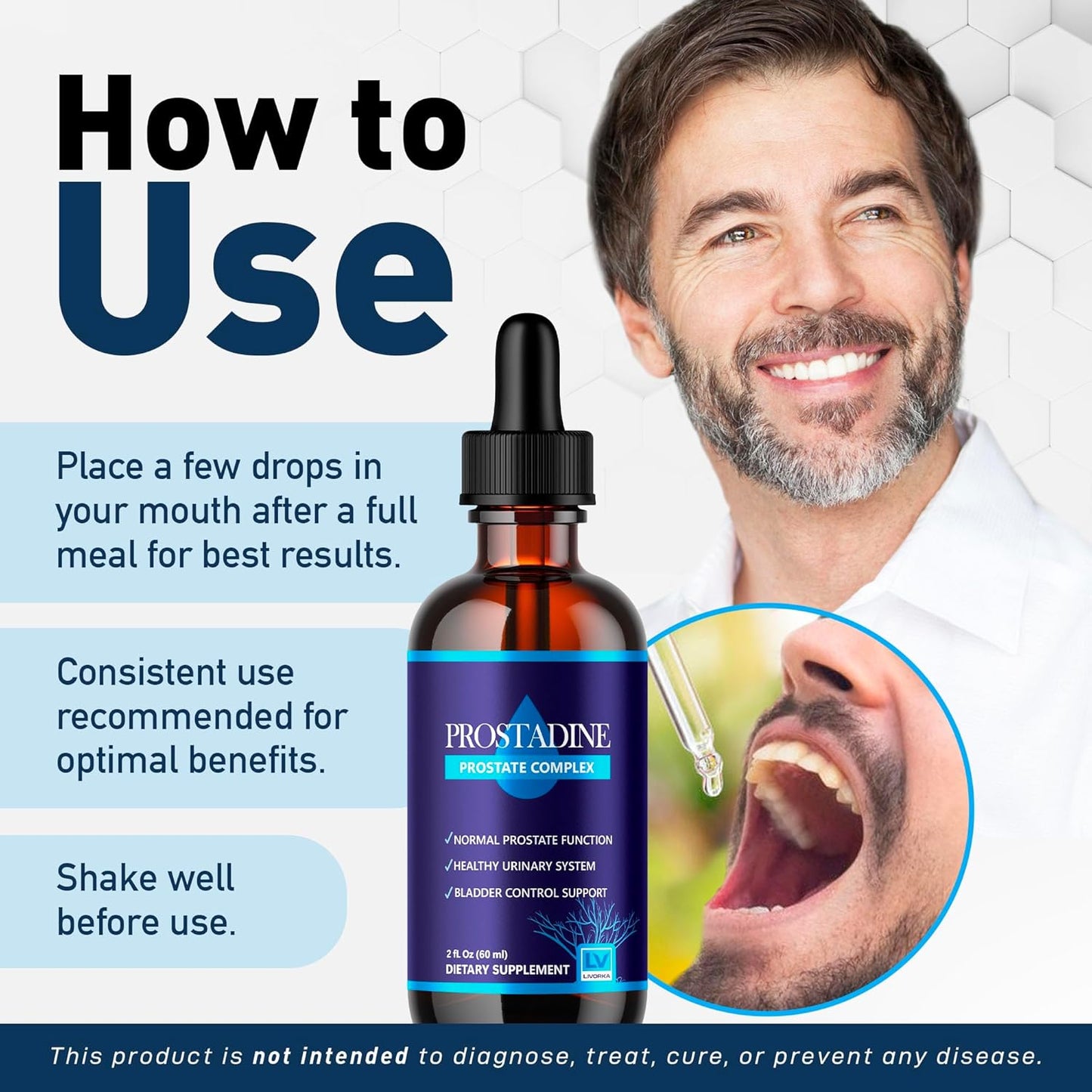 Prostadine Drops by LIVORKA - 3 Pack with Advanced Formula for Prostate Health - 2024 Update and Reviews