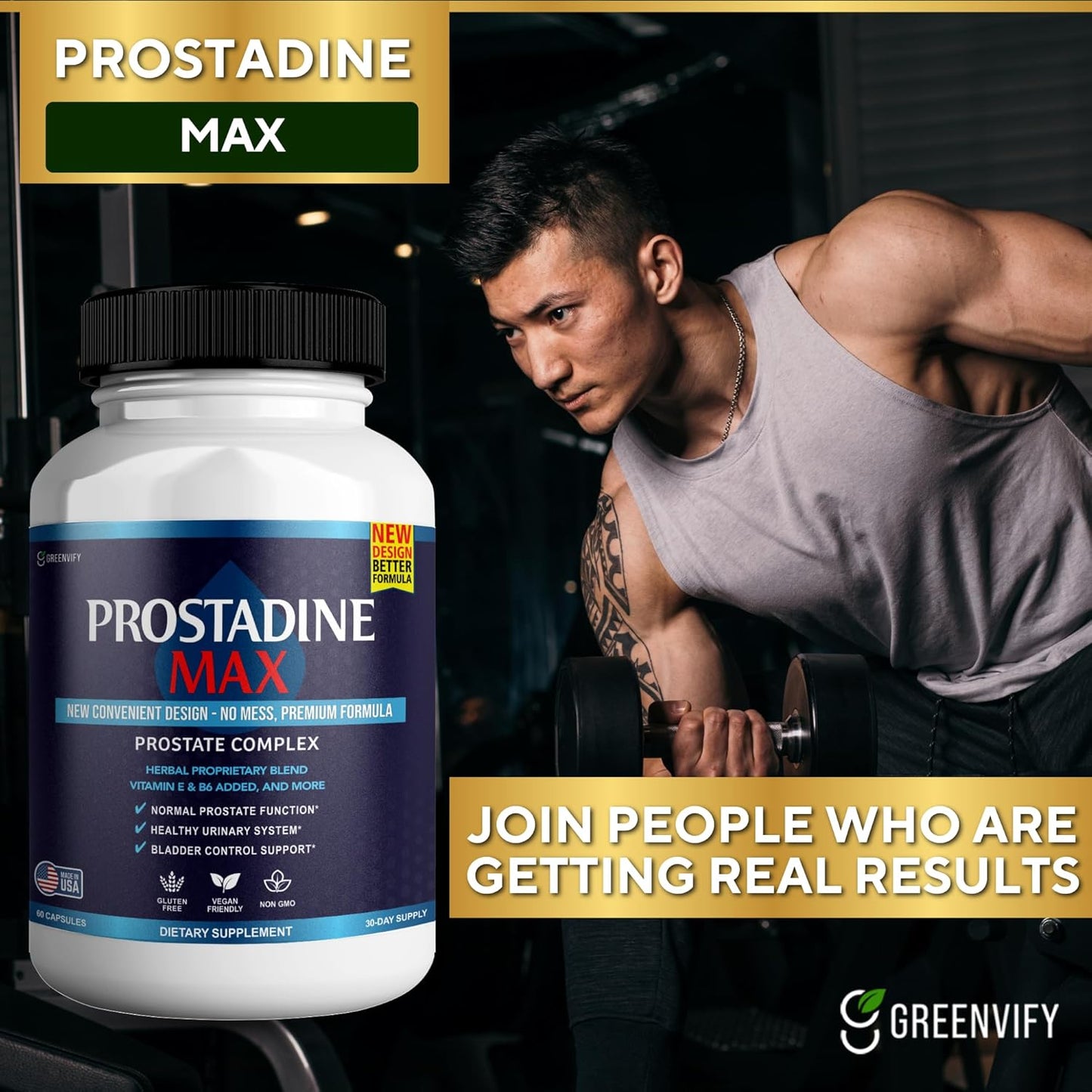Prostadine Max Prostate Supplements - Maximum Strength Capsules for Men, All Natural Health Support for Normal Function - Prosta Vive Reviews
