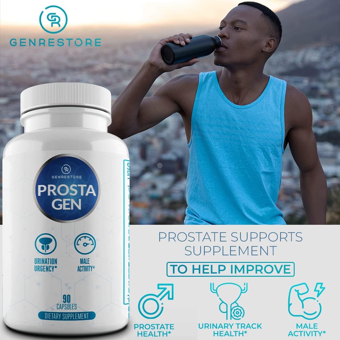ProstaGen Supplement for Men | Supports Prostate Health | Reduces Frequent Urination | 90 Capsules | 16 Powerful Ingredients