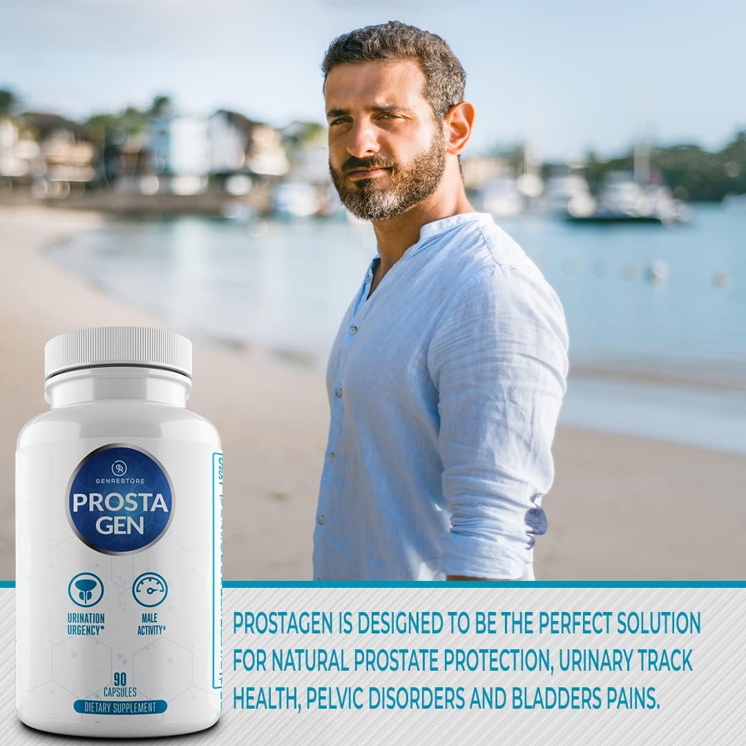 ProstaGen Supplement for Men | Supports Prostate Health | Reduces Frequent Urination | 90 Capsules | 16 Powerful Ingredients