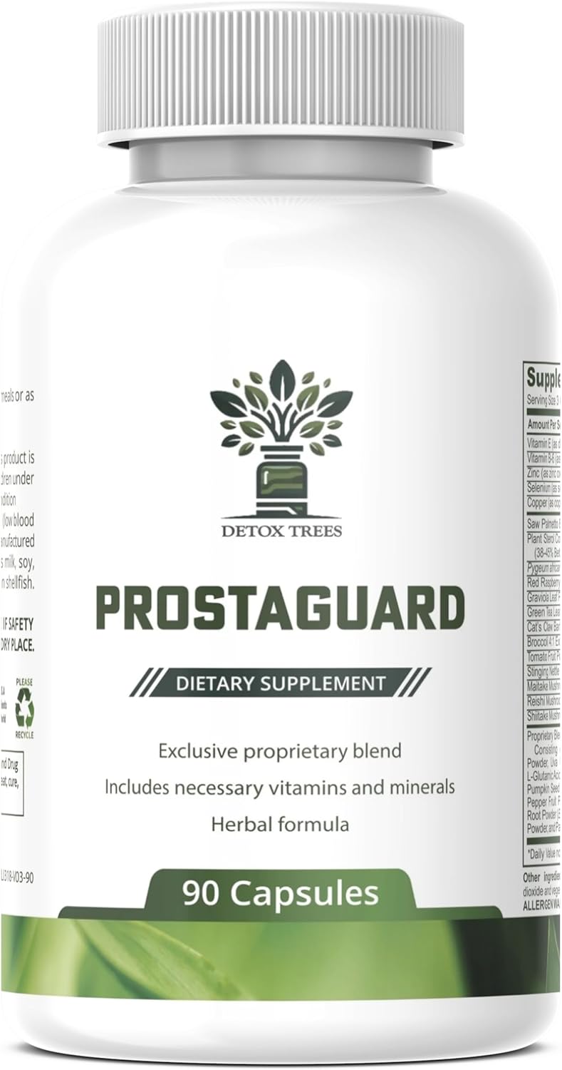 ProstaGuard Prostate Supplement with Saw Palmetto, Pygeum Africanum, Beta Sitosterol, Zinc - Supports Prostate & Urinary Tract Health