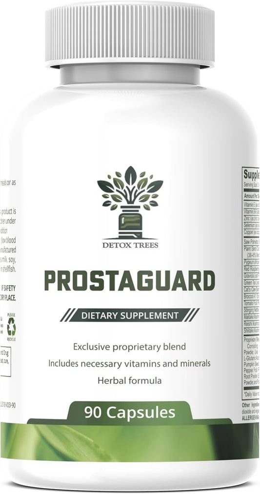 ProstaGuard Prostate Supplement with Saw Palmetto, Pygeum Africanum, Beta Sitosterol, Zinc - Supports Prostate & Urinary Tract Health