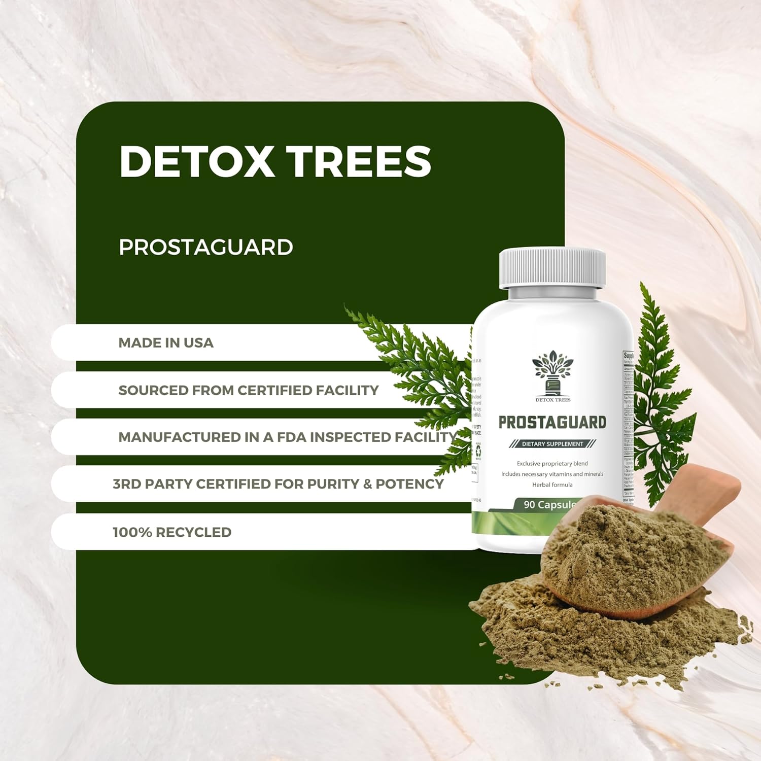 ProstaGuard Prostate Supplement with Saw Palmetto, Pygeum Africanum, Beta Sitosterol, Zinc - Supports Prostate & Urinary Tract Health