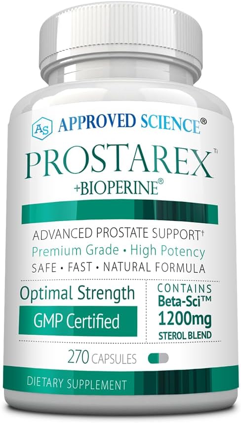 Prostarex Prostate Supplement - Saw Palmetto, 1200mg Beta-Sitosterol - 270 Capsules - 3 Month Supply