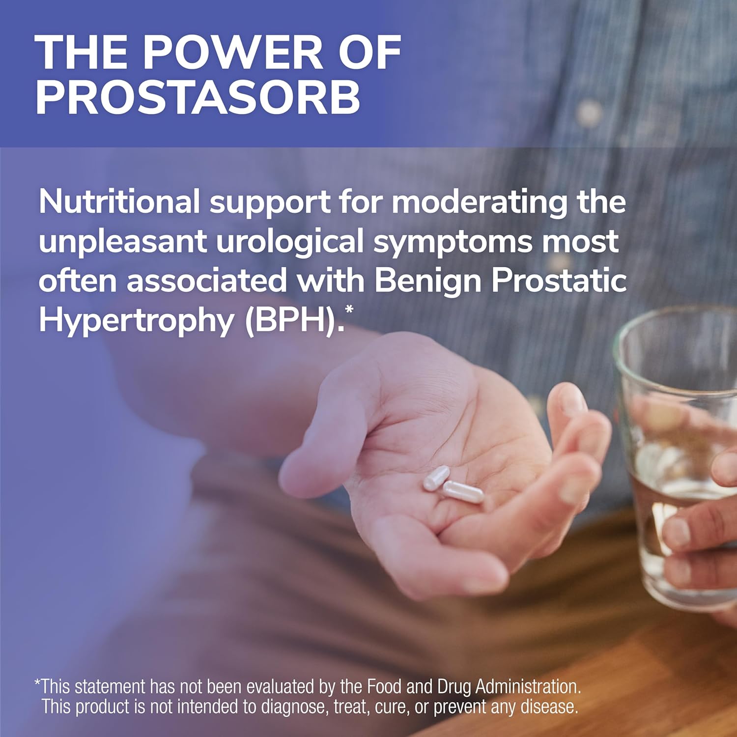 ProstaSorb Prostate Supplements with Saw Palmetto for Men - Supports Healthy Prostate & Bladder Function, 60 Capsules