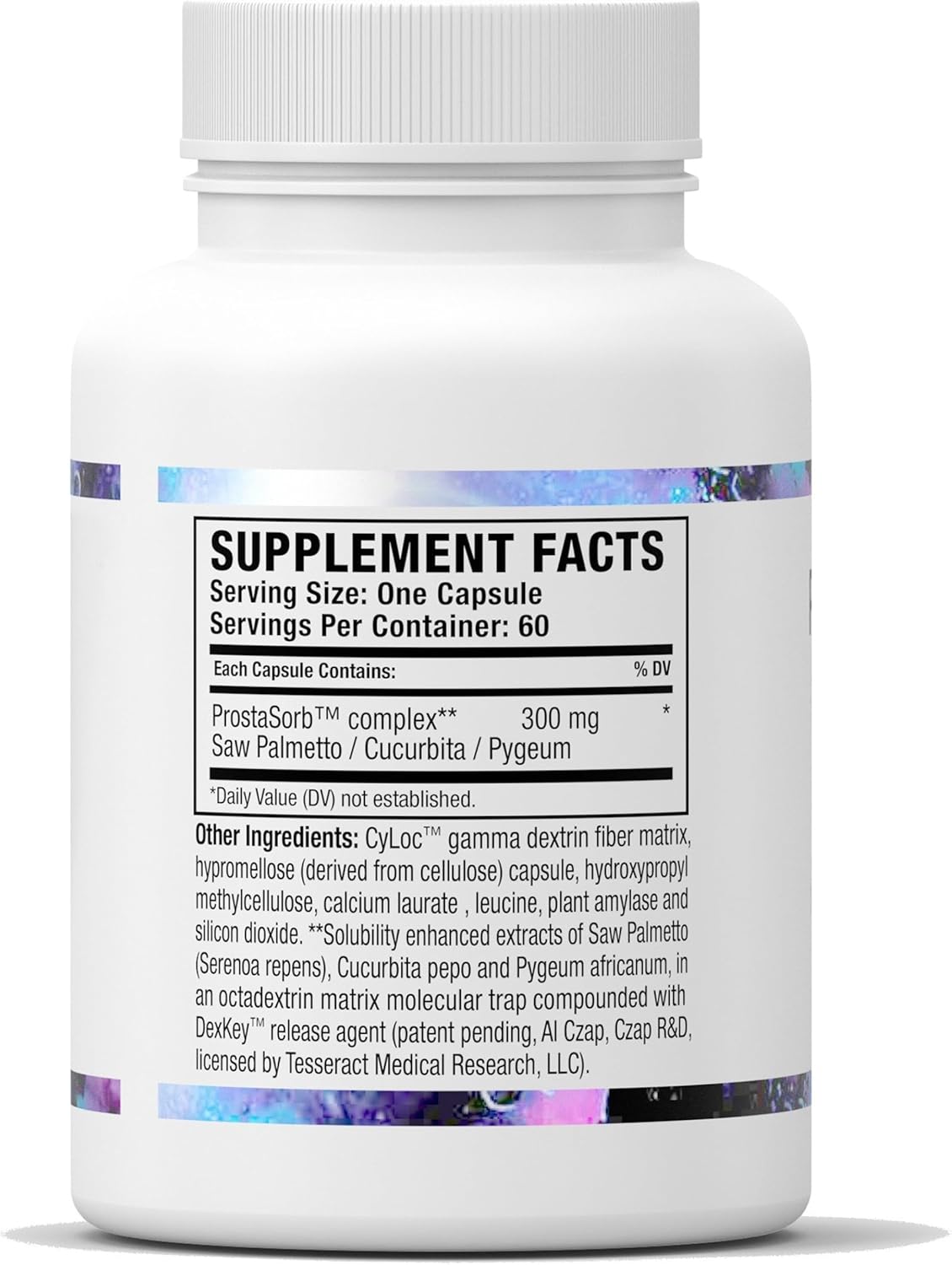 ProstaSorb Prostate Supplements with Saw Palmetto for Men - Supports Healthy Prostate & Bladder Function, 60 Capsules