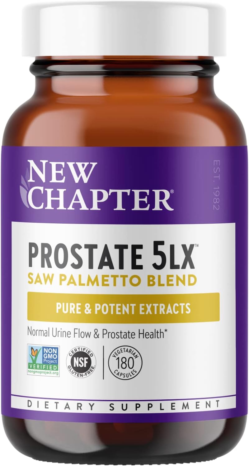 Prostate 5LX™ Supplement with Saw Palmetto and Fermented Selenium - 180 ct Capsules for Men's Health