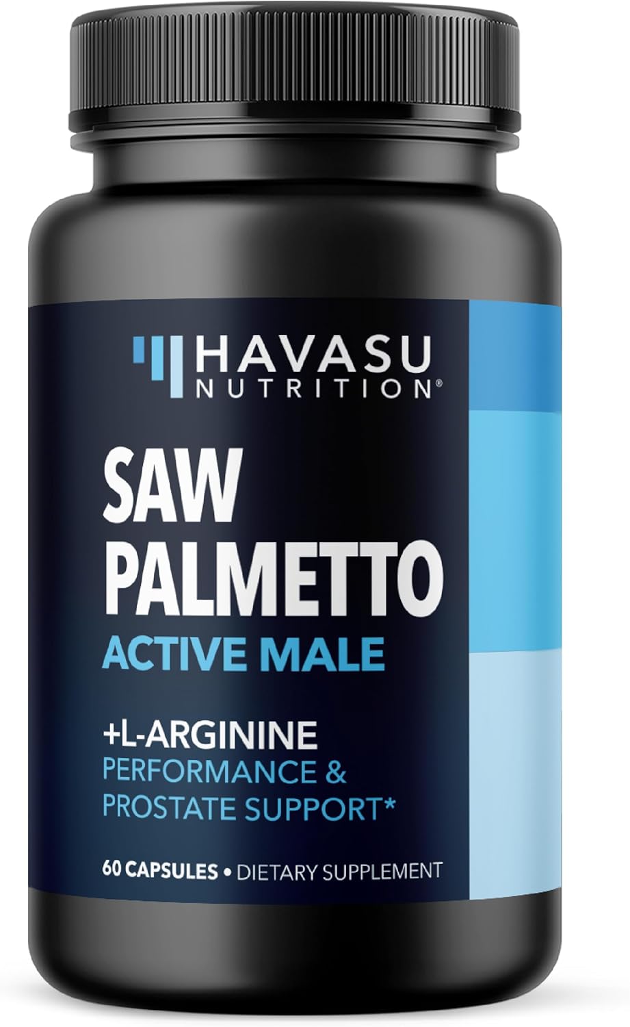 Prostate Health and Nitric Oxide Supplements for Men - Saw Palmetto and L-Arginine Blend - Vegan, Non-GMO - 60 Count