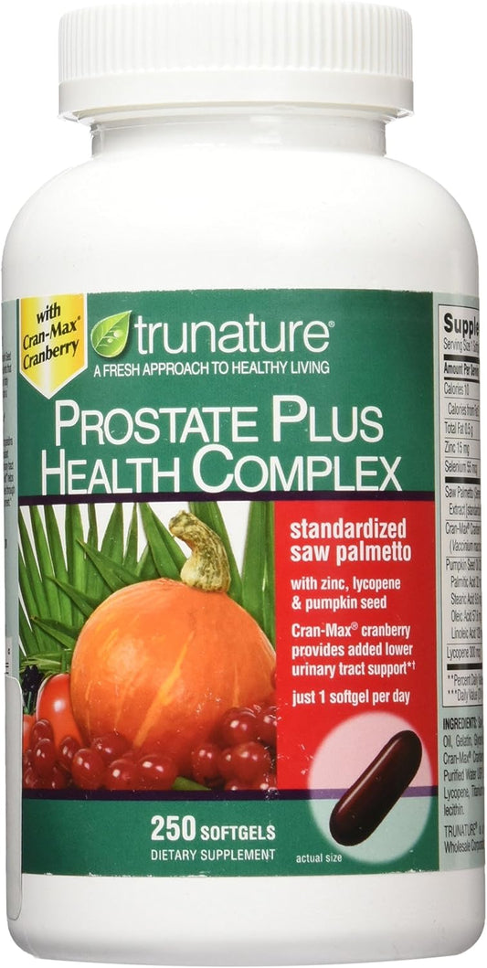 Prostate Health Complex with Saw Palmetto, Zinc, Lycopene, and Pumpkin Seed - 250 Softgels