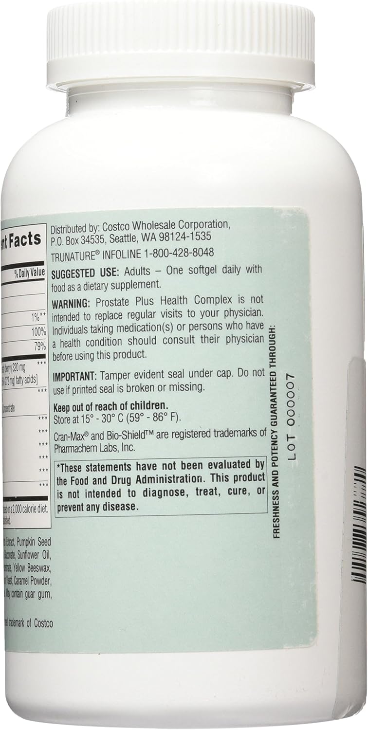 Prostate Health Complex with Saw Palmetto, Zinc, Lycopene, and Pumpkin Seed - 250 Softgels