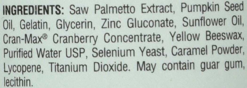 Prostate Health Complex with Saw Palmetto, Zinc, Lycopene, and Pumpkin Seed - 250 Softgels