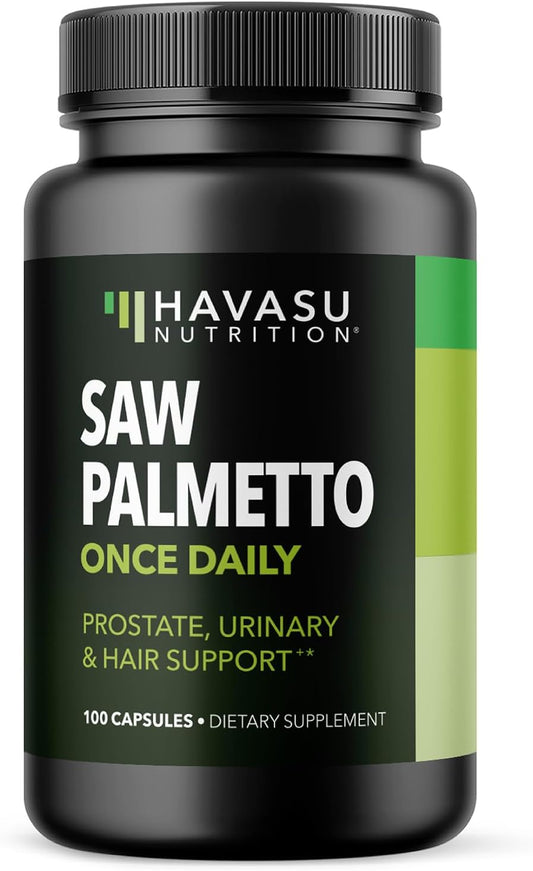 Prostate Health Supplement for Men - Saw Palmetto 500mg - DHT Blocker - Vegan Capsules - 100 Count - Urinary Tract Support - Non-GMO - Over 3 Month Supply