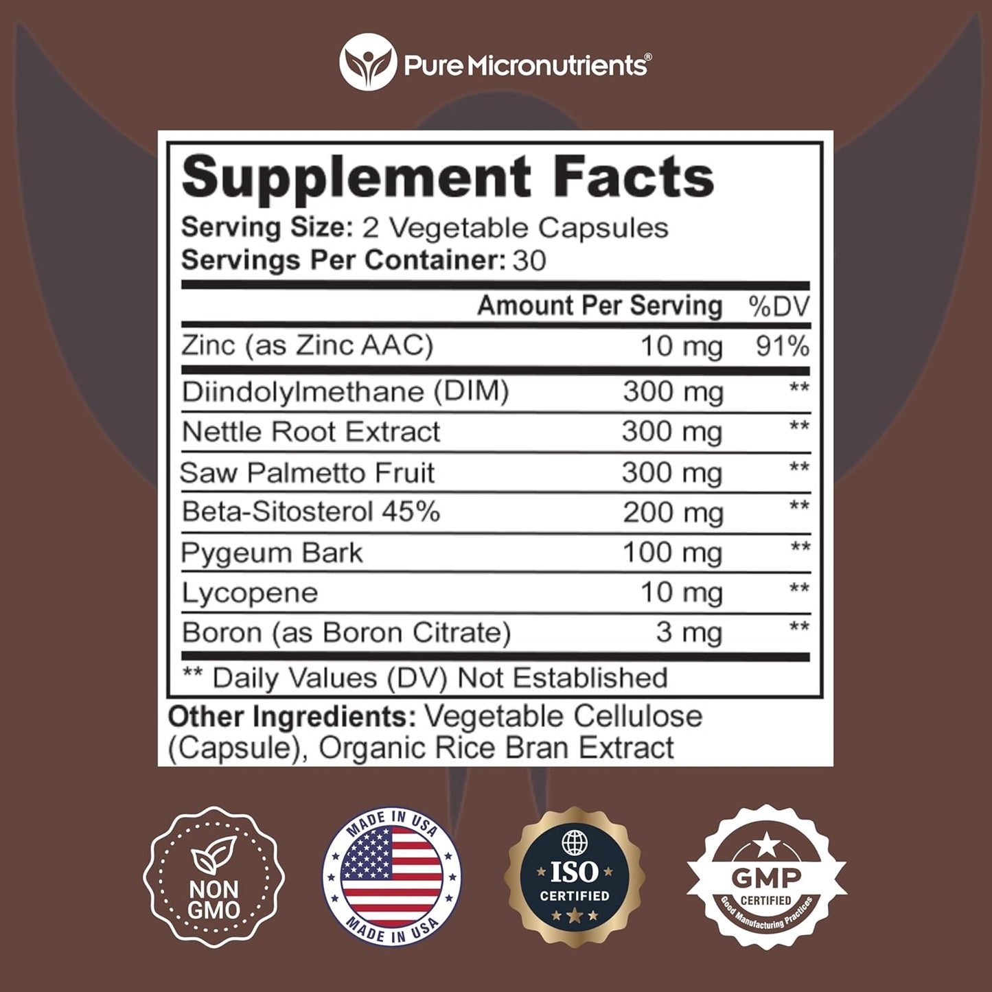 Prostate Health Supplement with Saw Palmetto, Beta-Sitosterol, Stinging Nettle Root, & Lycopene - Supports Bladder Control & Urinary Health in Men