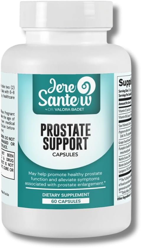 Prostate Health Supplement with Saw Palmetto, Pygeum & Lycopene - Supports Urinary Function - 60 Capsules - Men's Wellness Blend - USA Made