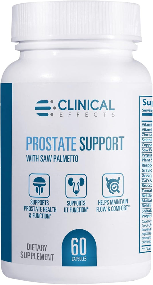 Prostate Health Supplement with Vitamin E, Pumpkin Seed & Saw Palmetto - Men's Wellness Formula - 60 Capsules - USA Made