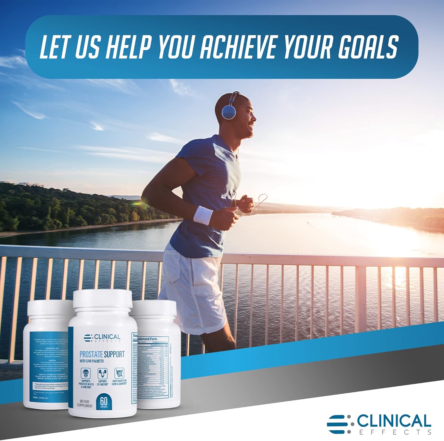 Prostate Health Supplement with Vitamin E, Pumpkin Seed & Saw Palmetto - Men's Wellness Formula - 60 Capsules - USA Made