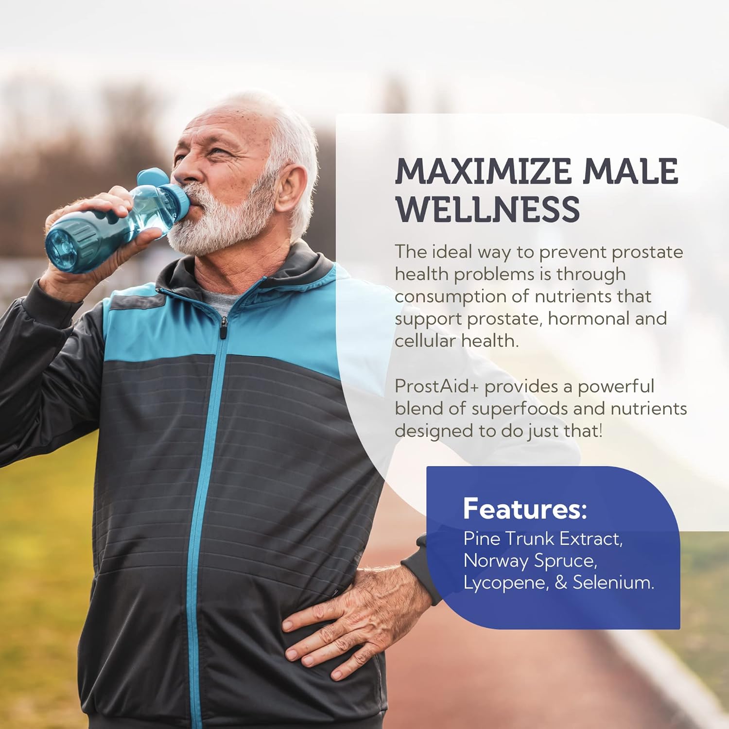 Prostate Health Supplements for Men - Zahler ProstAid+ with Lycopene & Norway Spruce - Supports Urine Flow - Made in USA - Kosher - 60 Vegetarian Softgels