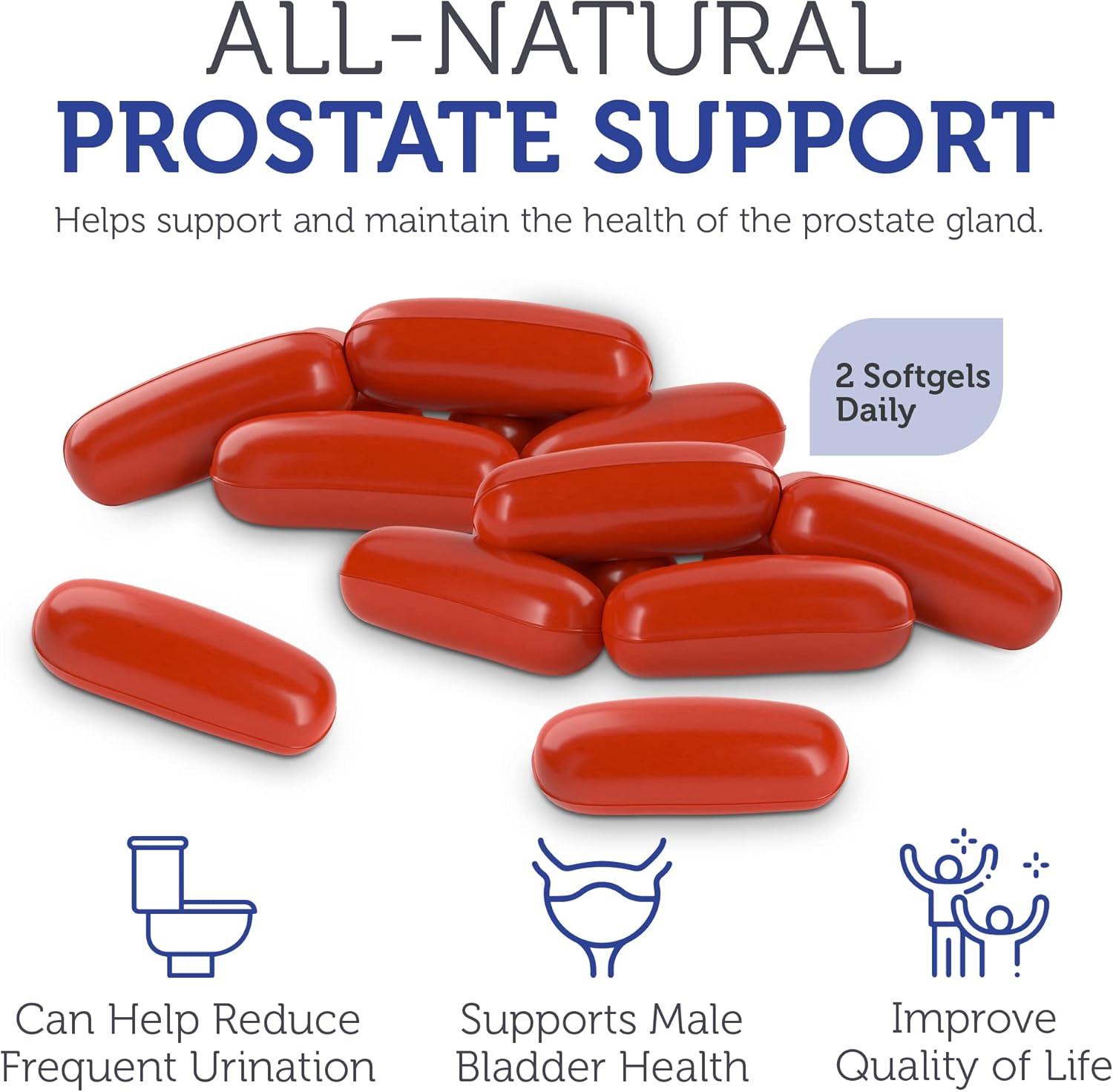 Prostate Health Supplements for Men - Zahler ProstAid+ with Lycopene & Norway Spruce - Supports Urine Flow - Made in USA - Kosher - 60 Vegetarian Softgels
