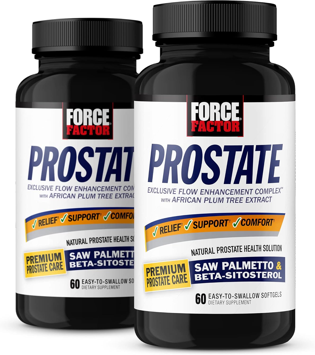 Prostate Health Support Supplement for Men - Saw Palmetto, Beta Sitosterol, Size Support, Urinary Relief - 120 Count