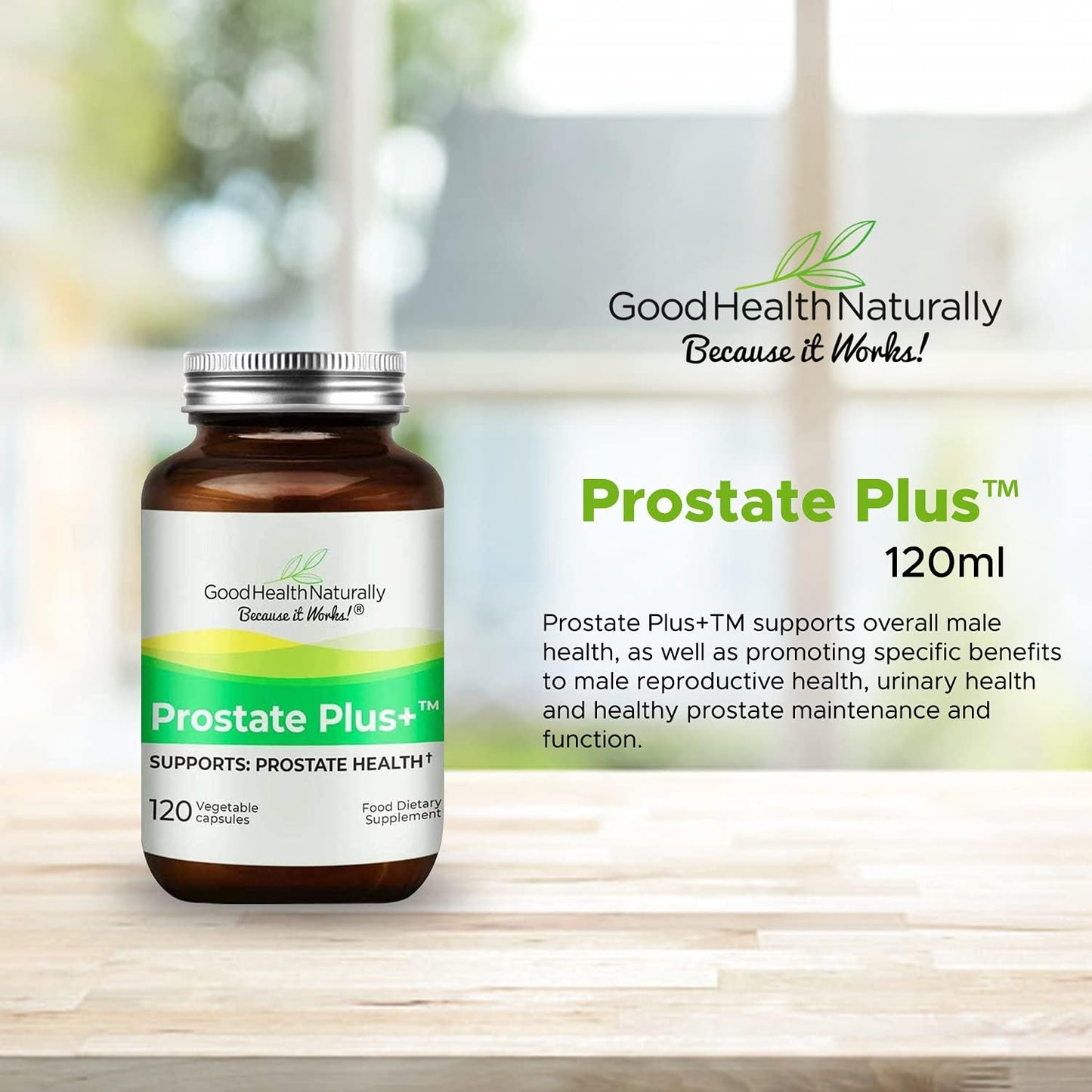 Prostate Support Supplement - 120 Capsules for Good Health Naturally