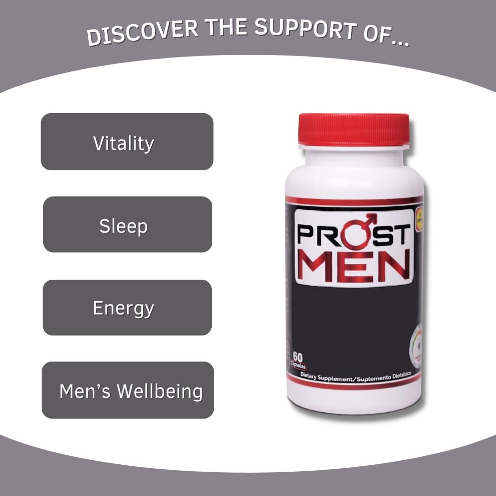 Prostate Support Supplement Capsules for Urinary Frequency, Quality Sleep, Energy & Vitality - Saw Palmetto and Sting Nettle - Pack of 240 Capsules