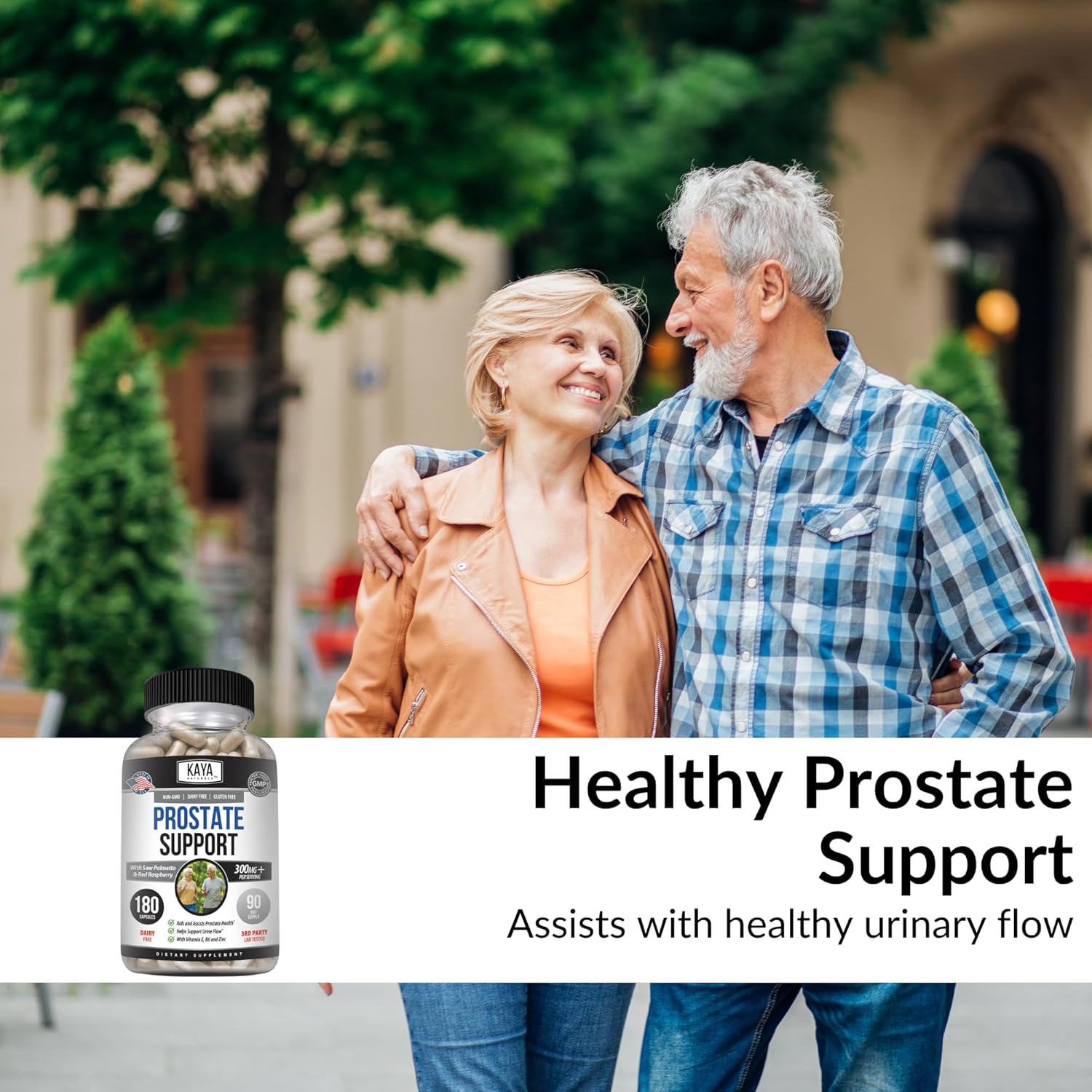 Prostate Support Supplement for Hair Growth, Sleep, and Bladder Health - 180 Capsules