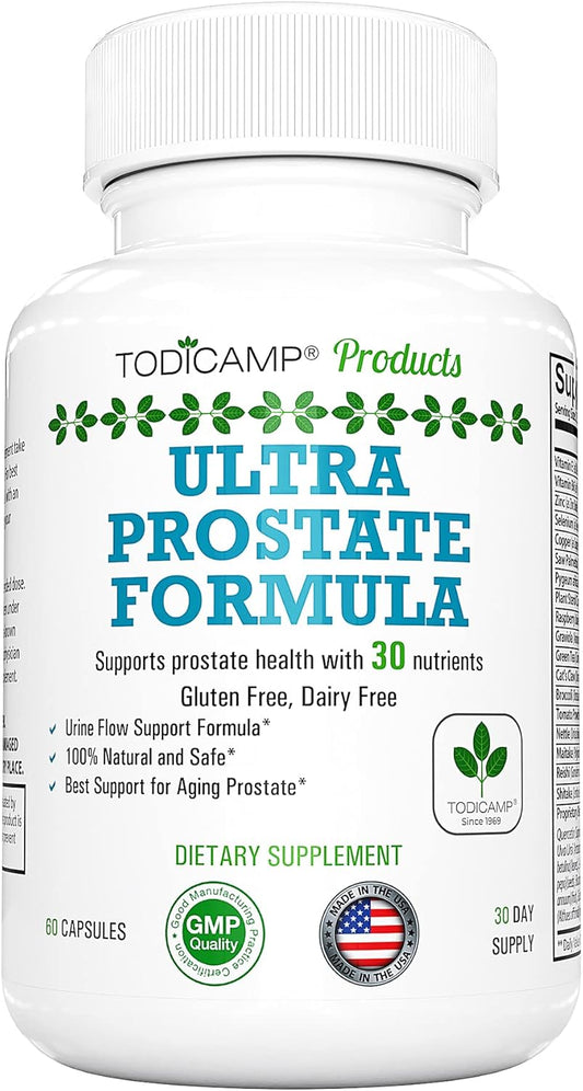 Prostate Support Supplement with Saw Palmetto & Bladder Control Complex - 30 Day Supply