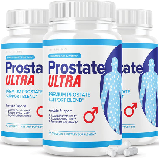 Prostate Ultra Supplements for Men - Ideal Performance Prostate Health Formula (3 Pack, 180 Capsules)