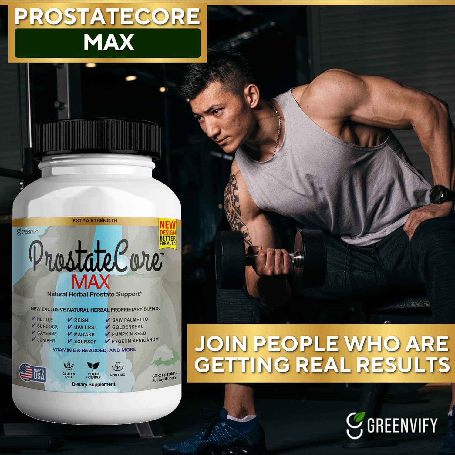 ProstateCore Max Extra Capsules - 240 Count Prostate Supplements for Men, All Natural & Maximum Strength to Support Healthy Prostate Function