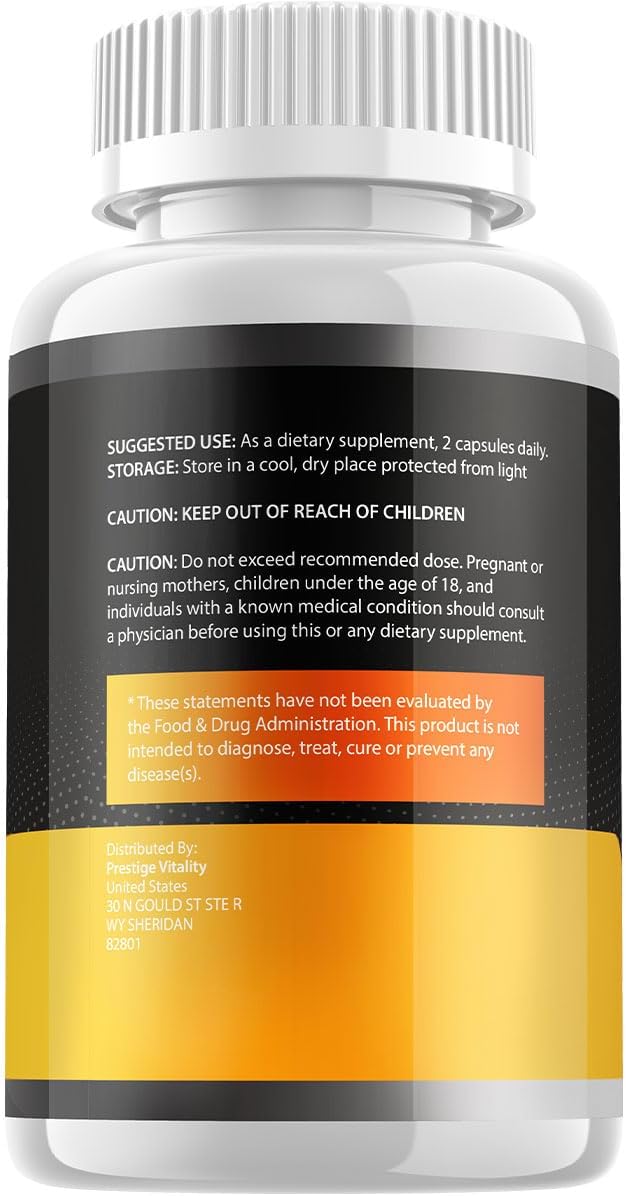 ProstateFlux Advanced Formula Capsules - Support for Bladder and Prostate Functions (3 Packs, 180 Capsules)