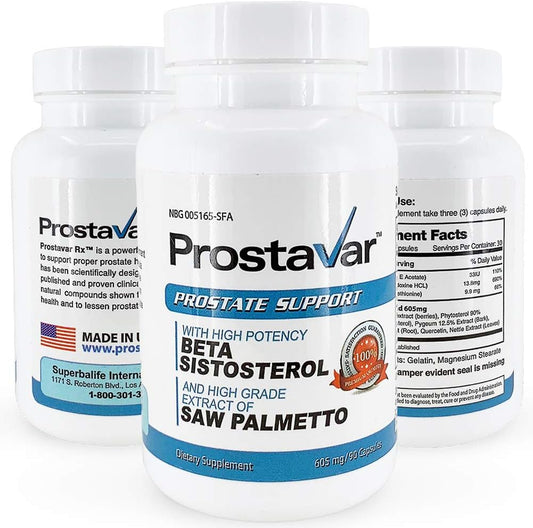 Prostavar Prostate Support Bundle - Pack of 6 Dietary Supplement Bottles