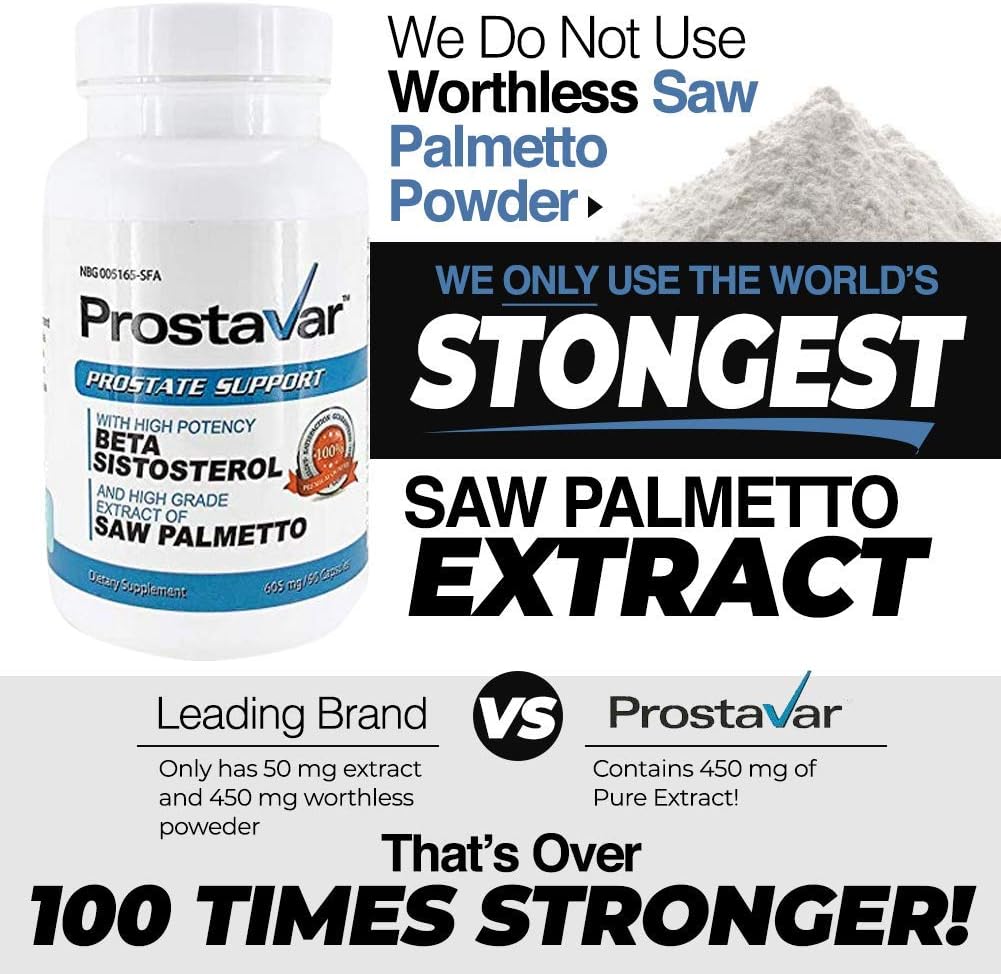 Prostavar Prostate Support Bundle - Pack of 6 Dietary Supplement Bottles