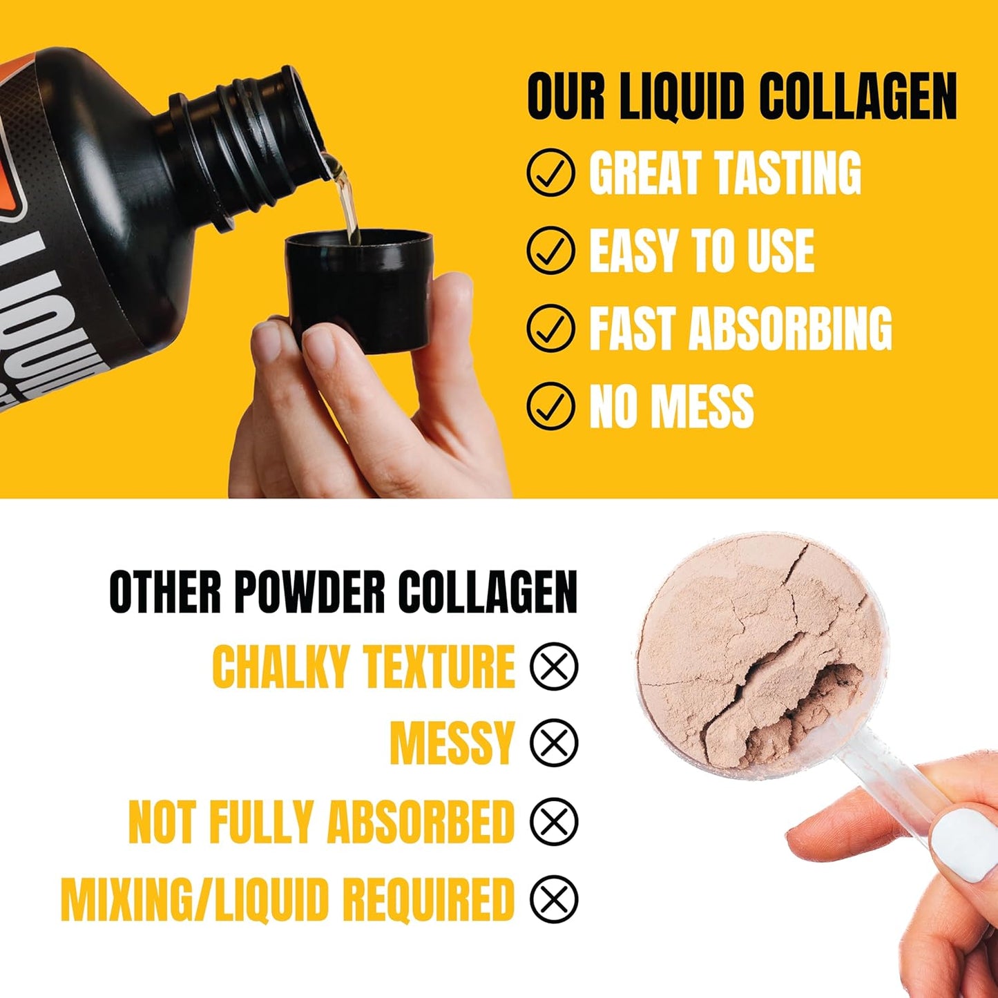 PROSUPPS Amino23 Liquid Collagen Shots - 23g Protein for Exercise Recovery, Skin & Hair Health - Citrus Punch, On-The-Go Bottle