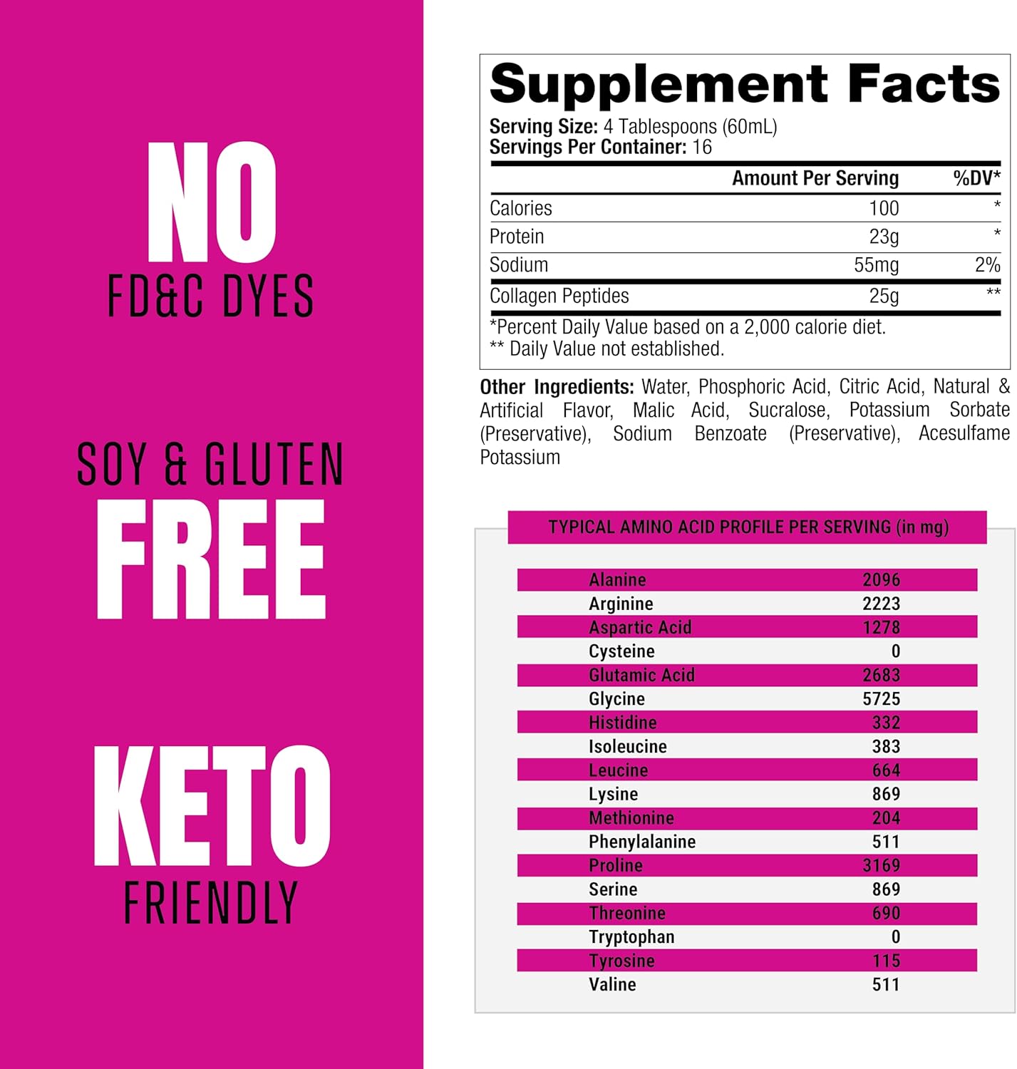 PROSUPPS Amino23 Liquid Collagen Shots: 23g Protein for Exercise Recovery, Skin, Hair, Nails & Joint Support - Berry Flavor, On-The-Go Bottle