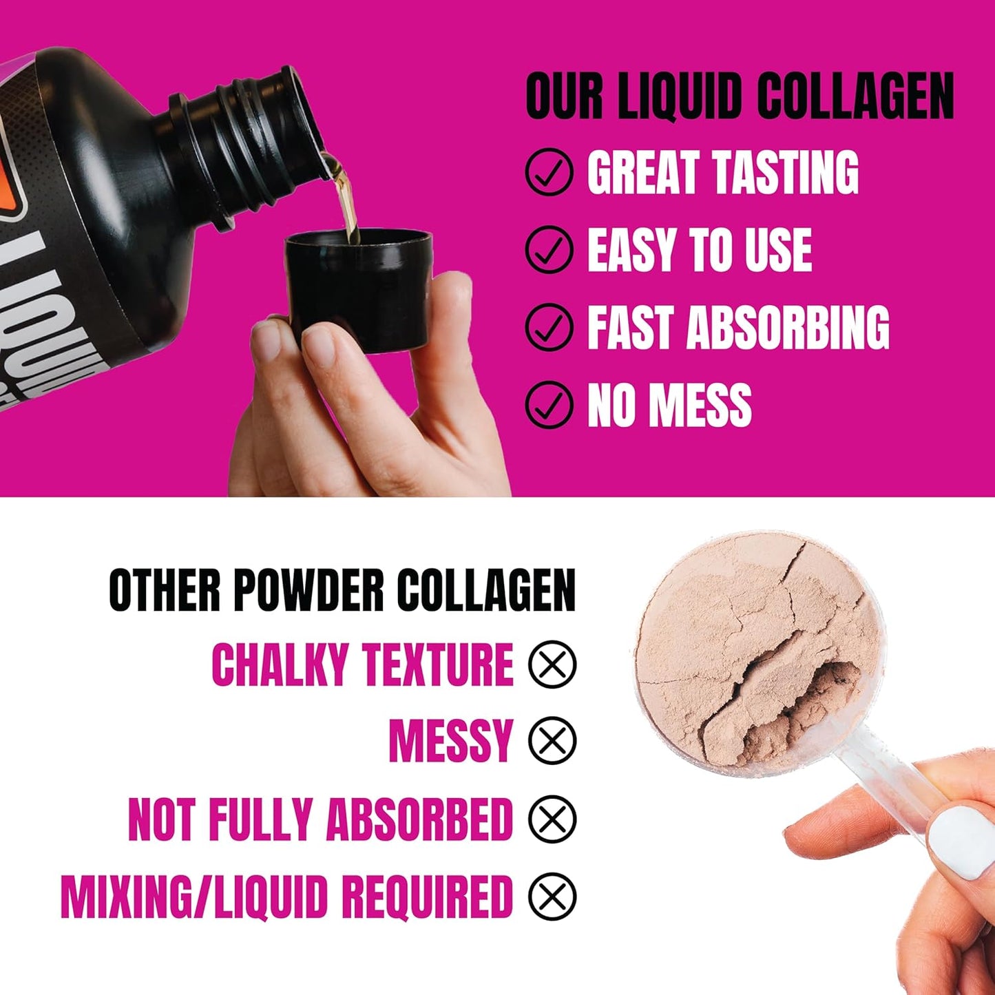 PROSUPPS Amino23 Liquid Collagen Shots: 23g Protein for Exercise Recovery, Skin, Hair, Nails & Joint Support - Berry Flavor, On-The-Go Bottle