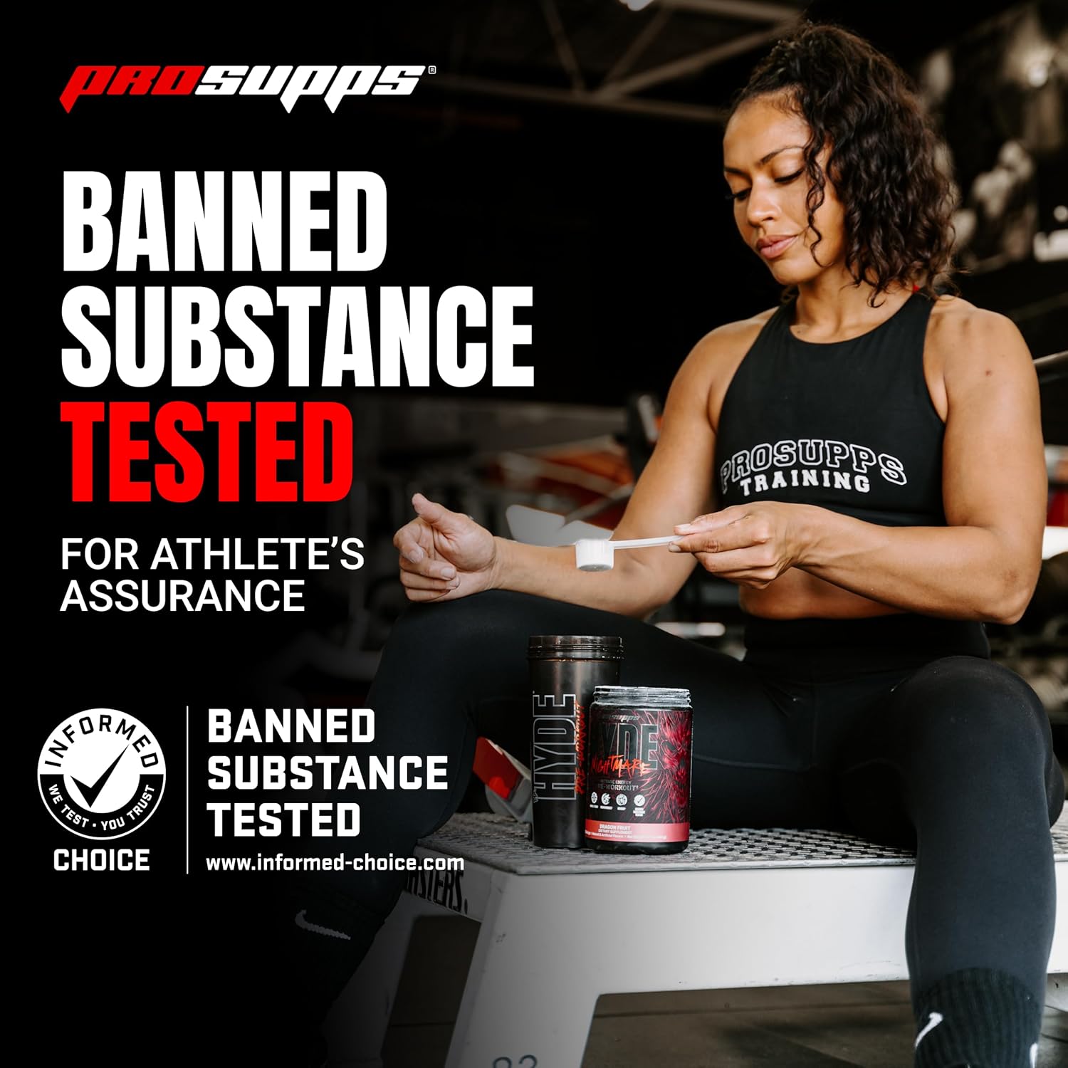 PROSUPPS Hyde Nightmare Dragon Fruit Pre-Workout Powder - High Performance Energy Drink with Citrulline & Nootropics for Intense Focus (30 Servings)