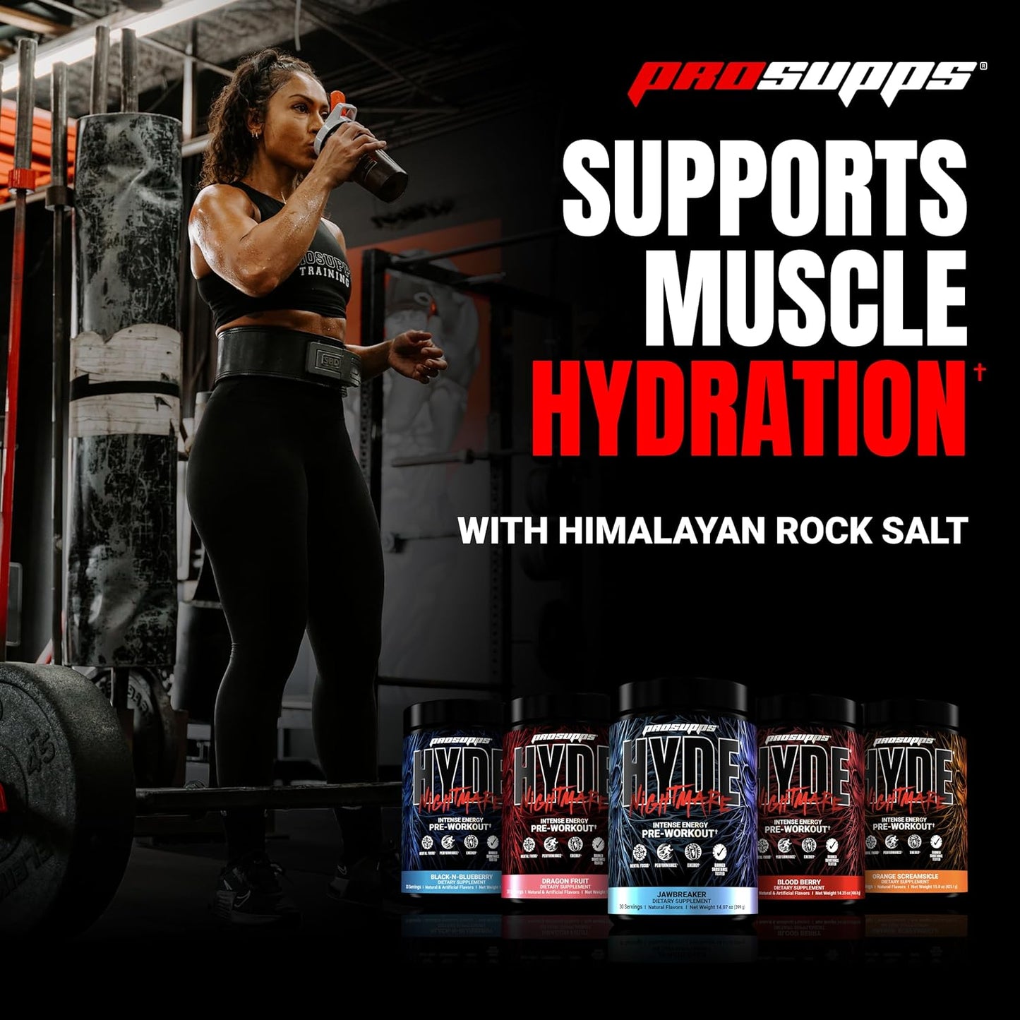 PROSUPPS Hyde Nightmare Pre-Workout Powder Energy Drink - Citrulline, Beta Alanine, Nootropics - 30 Servings, Orange Creamsicle Flavor