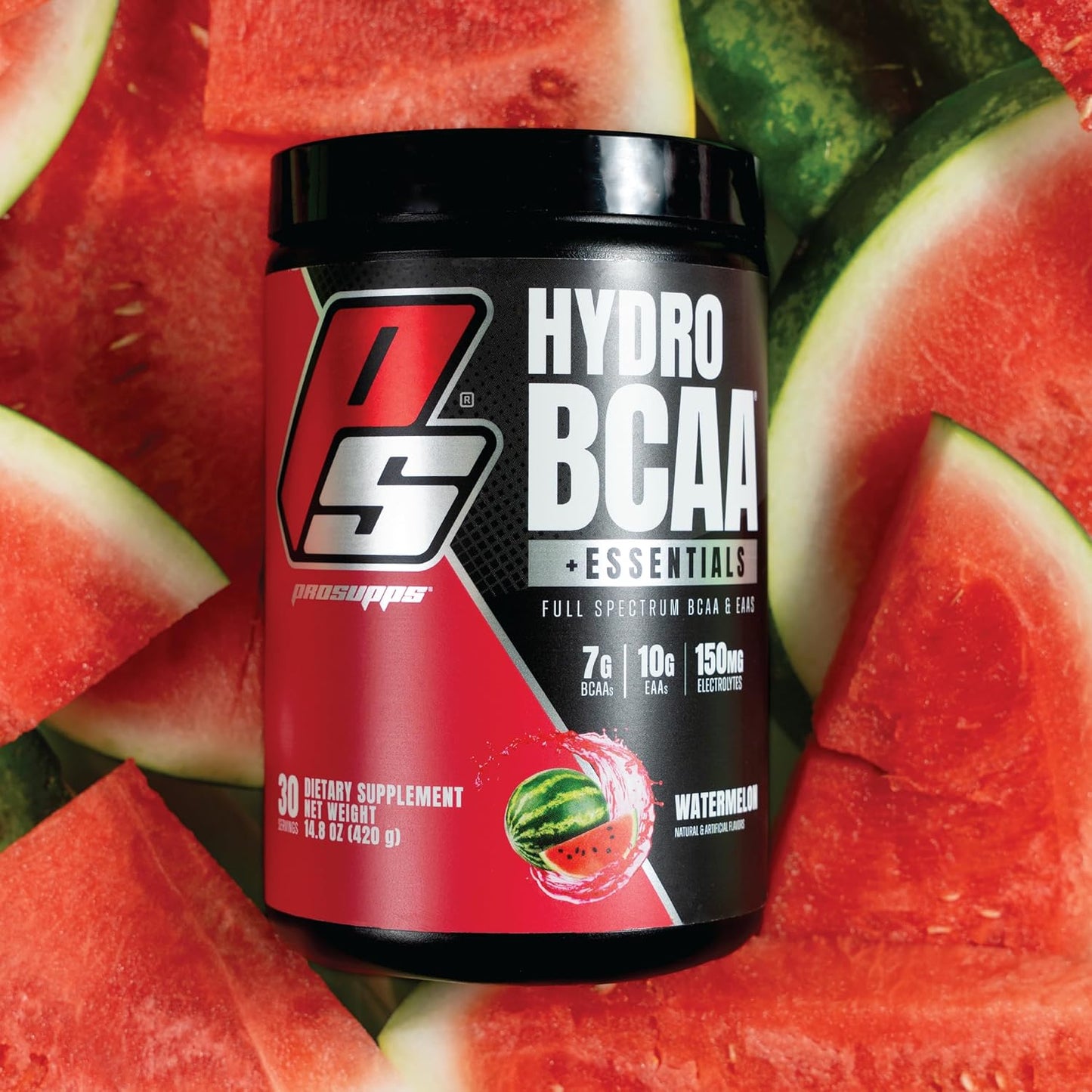 PROSUPPS HydroBCAA Full Spectrum Matrix - 7g BCAAs, 3g EAAs, Watermelon Flavor - 30 Servings