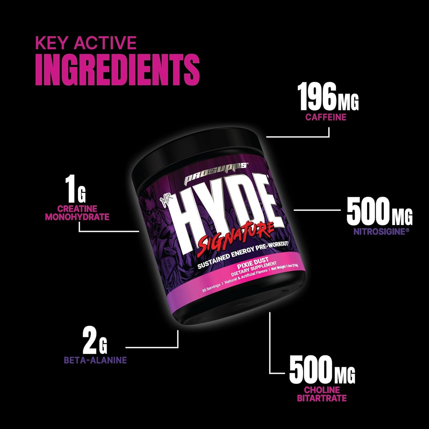 PROSUPPS Mr Hyde Signature Pixie Dust & Dr. Jekyll Signature Blueberry Lemonade Combo Pack - 30 Servings
