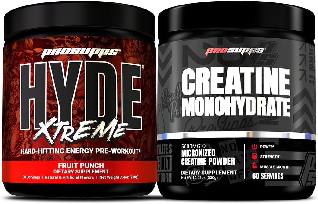 PROSUPPS Mr. Hyde Xtreme Fruit Punch with Creatine 300 Combo Pack