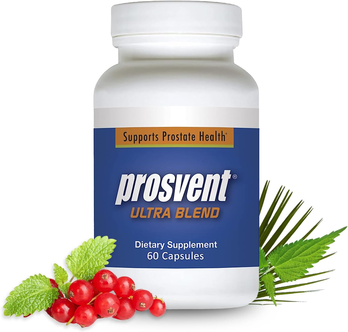 Prosvent Advanced Prostate Support Supplement - Natural Blend with Saw Palmetto, Pygeum, Lycopene, Stinging Nettle, Beta Sitosterol, Cranberry - 60 Capsules